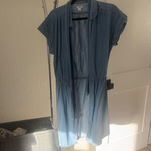 J. Crew Blue Denim Mini Dress